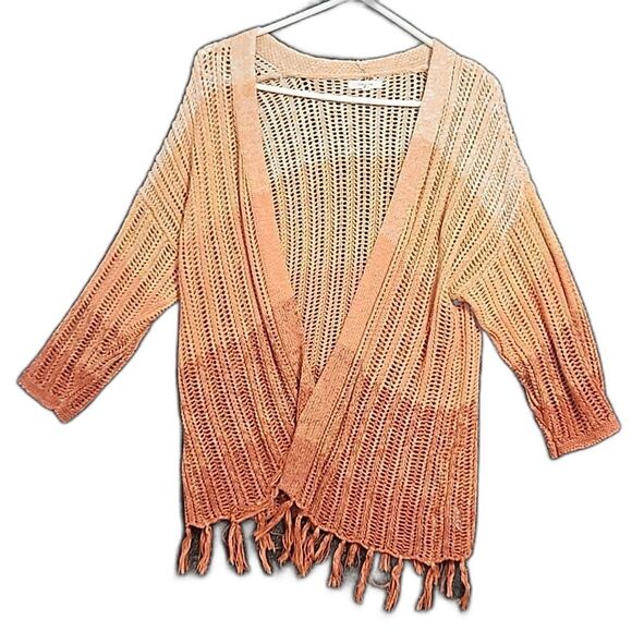 Maurices Medium Cardigan Orange - Picture 1 of 13